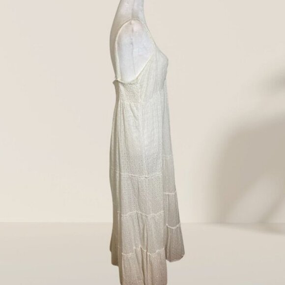 Michael Kors White Eyelet Maxi Dress - Size L - Picture 5 of 7